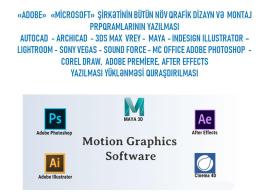Dizayn Qrafik montaj proqramlarının yazılması