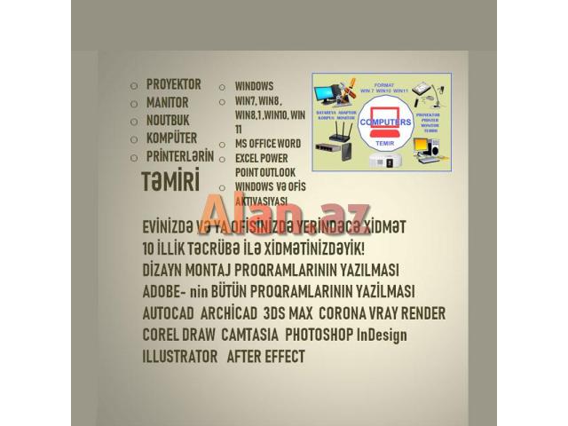 Kompüter printer və proyektor təmiri