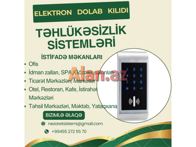 Elektron dolab kilidləri 055 272 55 70