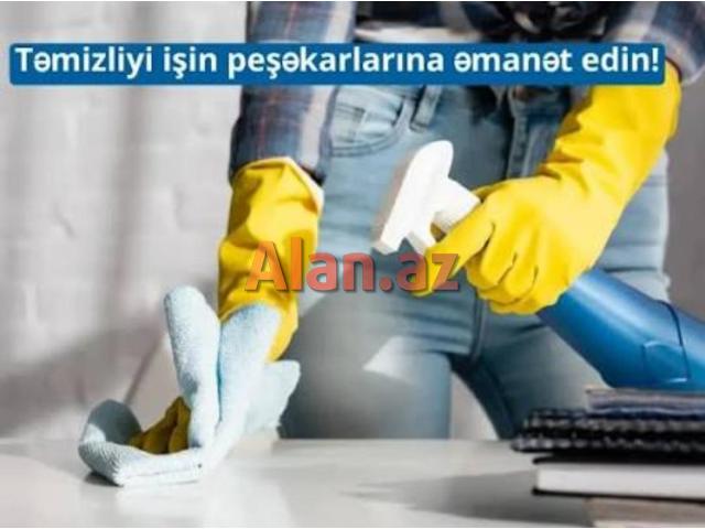 Təmizlik işləri görürəm