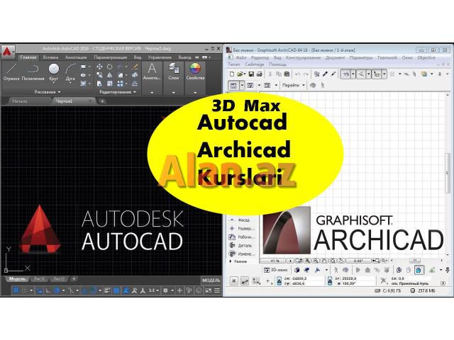 Autocad Archicad 3ds max Vray kursu fərdi dərslər
