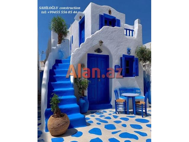 Yunan evlərin tikintisi