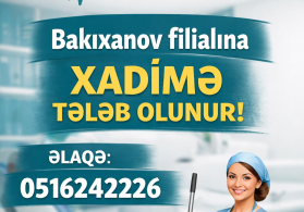 Təcili xadimə tələb olunur