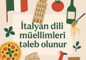 İtalyan dili müəllimləri tələb olunur