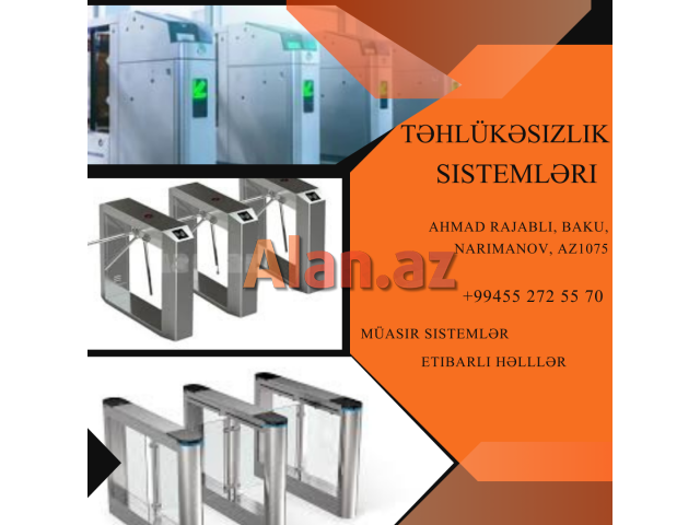 Turniket sistemlərinin satışı və quraşdırılması