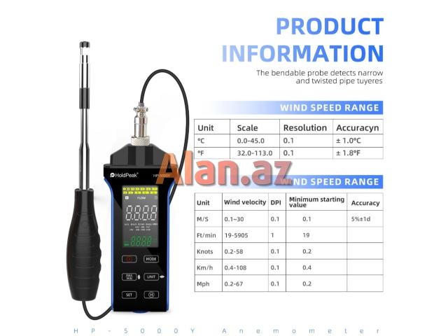 Anemometr HoldPeak HP-5000Y