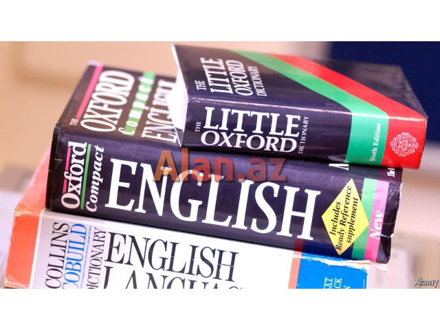 Xarici dil kursları İngilis dili üzrə dərslər