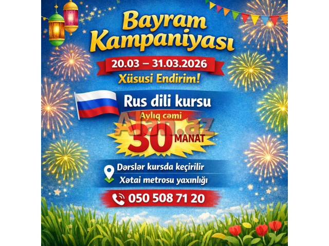 Bayram endirimli rus dili kursu
