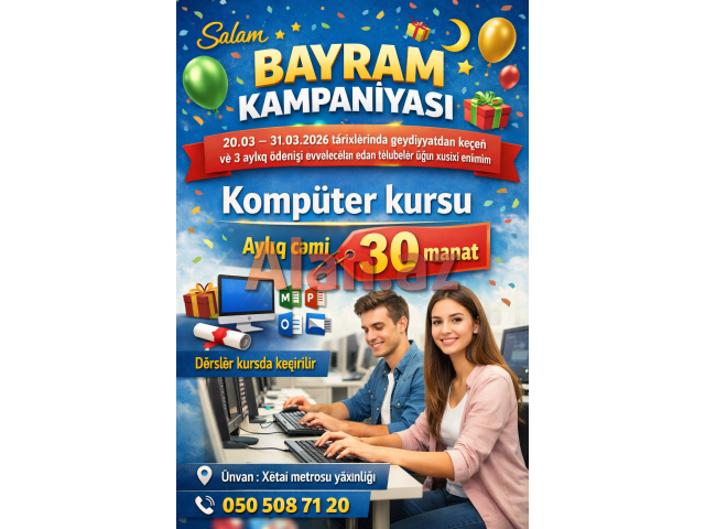 Endirimli kompüter kursları