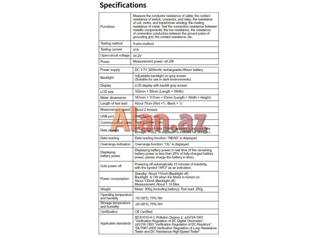 Mikroommetr UNI-T UT 620C+