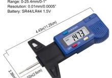 Təkər protektor dərinliyi ölçən