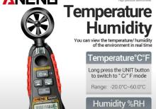 Anemometr ANENG GN302
