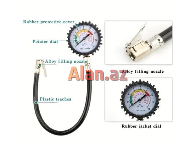 Manometr. Təkərdə təzyiq ölçən cihaz.