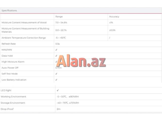 Sənaye niqrometri UNI-T UT 377B