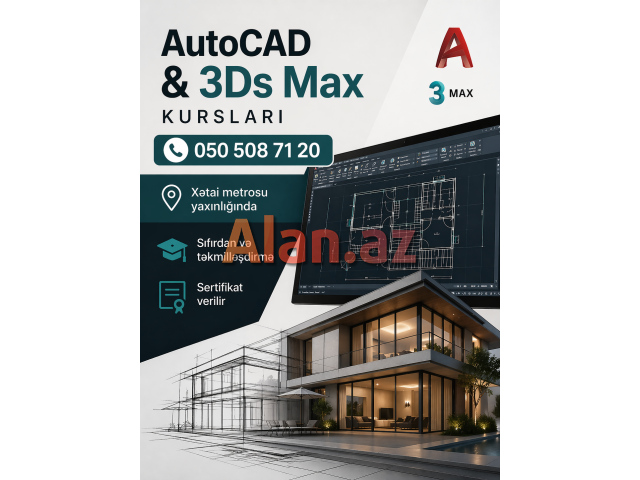 Autocad və 3DMax kursları