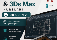 Autocad və 3DMax kursları
