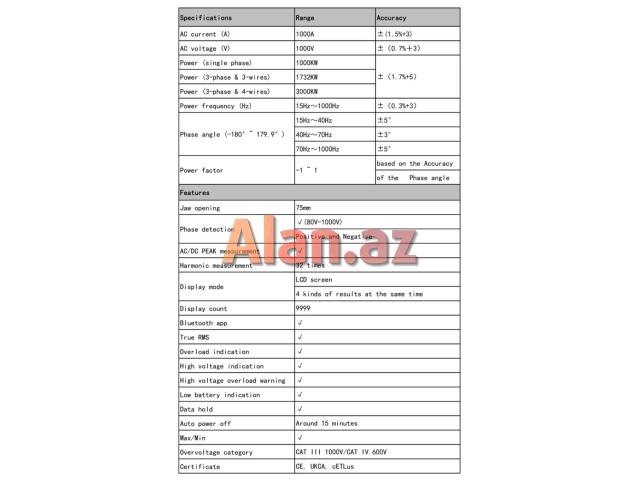Ampertutqac UNI-T UT 219P