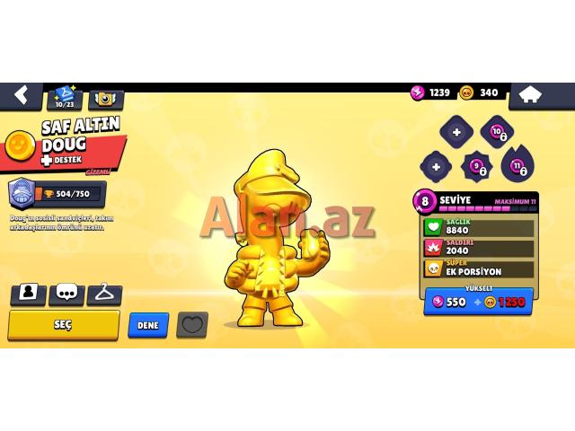Brawl Stars Hesabı (463 Kristal + 33K Kuboklu)