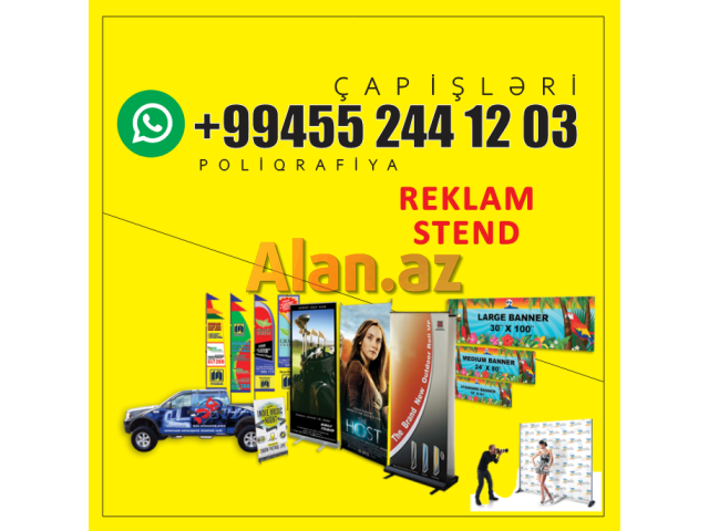 Reklam stend banner vinil rollup