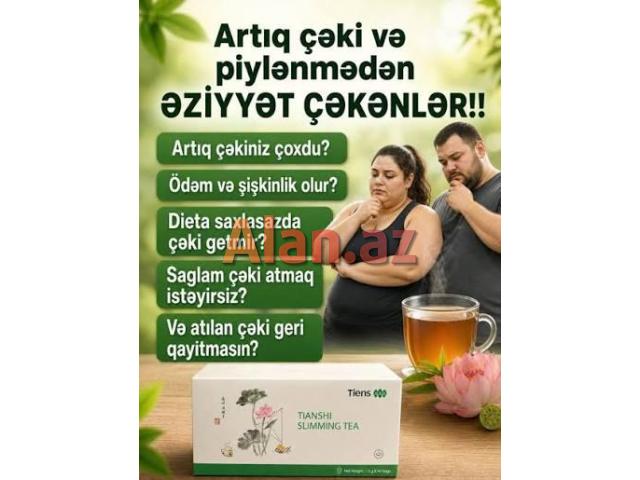 Sliming Çay -Arıqladıcı, müalicəvi, təmizləyici təbii yaşıl çay