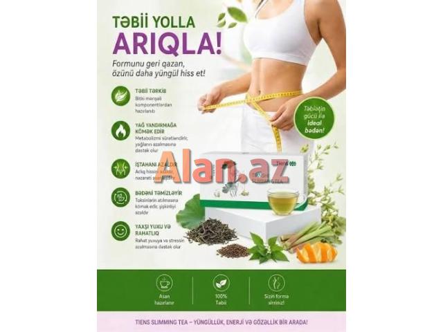 Sliming Çay -Arıqladıcı, müalicəvi, təmizləyici təbii yaşıl çay