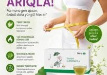 Sliming Çay -Arıqladıcı, müalicəvi, təmizləyici təbii yaşıl çay