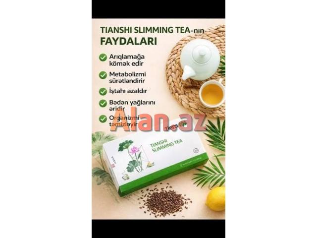 Sliming Çay -Arıqladıcı, müalicəvi, təmizləyici təbii yaşıl çay