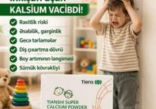 Uşaqlar üçün ionlaşdırılmış bio kalsium tozu.