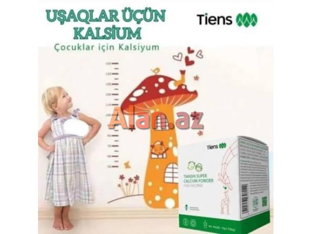 Uşaqlar üçün ionlaşdırılmış bio kalsium tozu.