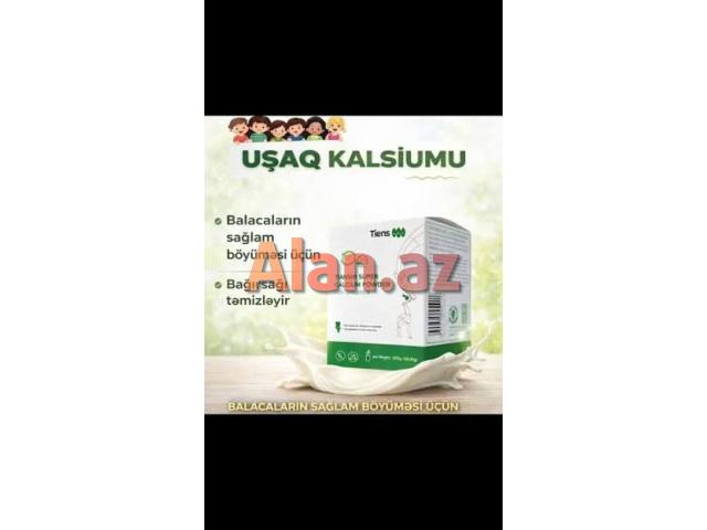 Uşaqlar üçün ionlaşdırılmış bio kalsium tozu.