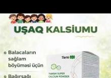 Uşaqlar üçün ionlaşdırılmış bio kalsium tozu.