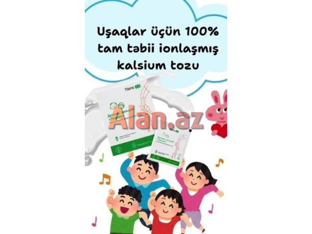 Uşaqlar üçün ionlaşdırılmış bio kalsium tozu.