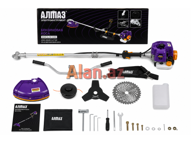 Almaz 52cc benzinlə işləyən otbiçən