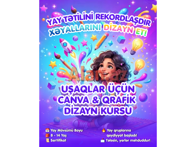 Uşaqlar üçün Canva kursu
