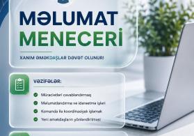 Məlumat Meneceri Xanımlar Tələb Olunur
