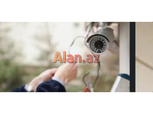 Nəzarət kameraları quraşdirilmasi və təhcizati 24/7 xidmət
