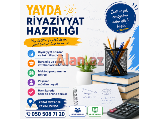 Yayda riyaziyyat hazırlığı