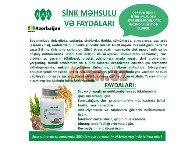 BioSink- Prostat,Göz, Dəri, Cinsi zəiflik, Saç, Dırnaq,Hamilə və s.