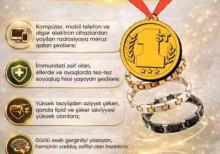 Titan Maqnit Bioenerji Müalicəvi Qolbaqlar-Təziq Ürək-Qan-Damar Zob Ağrı Varikoz Sinir