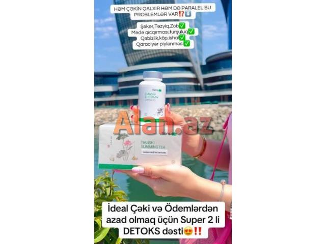 Sliming Çay -Arıqladıcı, müalicəvi, təmizləyici təbii yaşıl çay