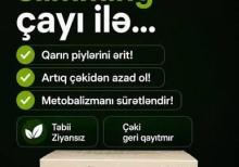 Sliming Çay -Arıqladıcı, müalicəvi, təmizləyici təbii yaşıl çay
