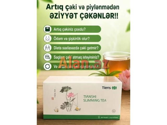 Sliming Çay -Arıqladıcı, müalicəvi, təmizləyici təbii yaşıl çay