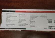 HyperX Wrist Rest (Cool Gel Memory Foam, orijinal)