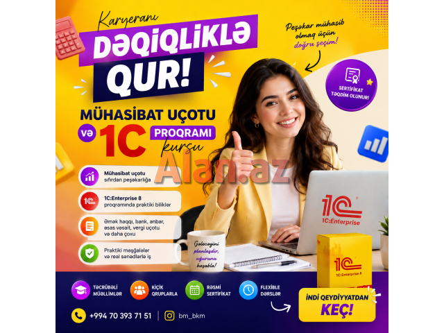 Mühasibat uçotu və 1C mühasibat üçotu kursu