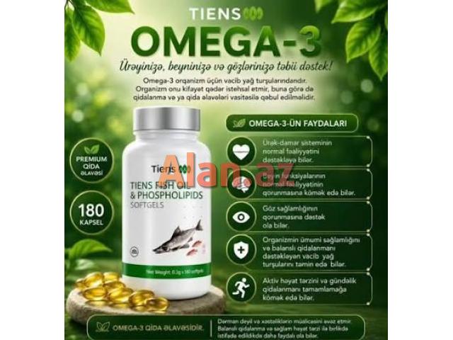 Omega-3 Balıq Yağı -İmmun Ürək-Qan-Damar Yaddaş Göz Beyin Oynaq Dəri Hamilə
