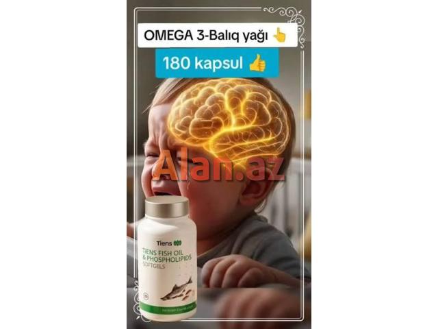 Omega-3 Balıq Yağı -İmmun Ürək-Qan-Damar Yaddaş Göz Beyin Oynaq Dəri Hamilə