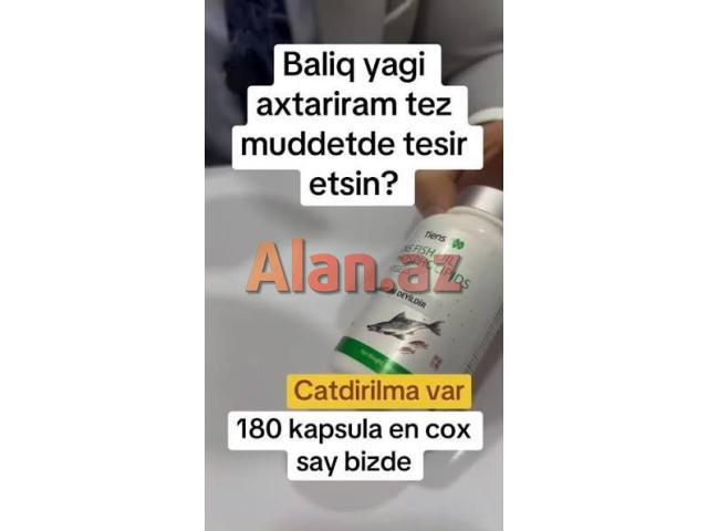 Omega-3 Balıq Yağı -İmmun Ürək-Qan-Damar Yaddaş Göz Beyin Oynaq Dəri Hamilə