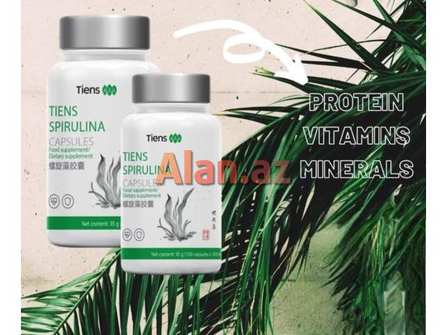 Spirulina-Şiş,Anemiya Dəmir və Qan Azlığı Göz Saç Dəri Hamilə Arıqlamaq-Kökəlmək və s.