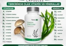Spirulina-Şiş,Anemiya Dəmir və Qan Azlığı Göz Saç Dəri Hamilə Arıqlamaq-Kökəlmək və s.