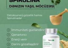 Spirulina-Şiş,Anemiya Dəmir və Qan Azlığı Göz Saç Dəri Hamilə Arıqlamaq-Kökəlmək və s.